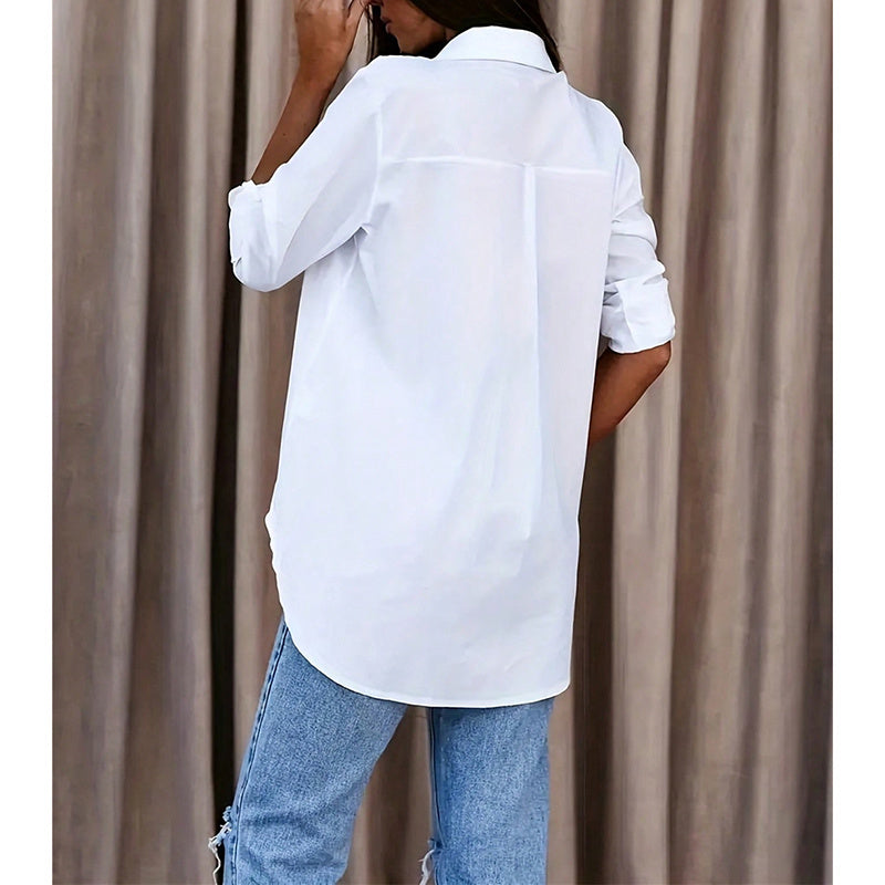 Camicia maniche lunghe tinta unita