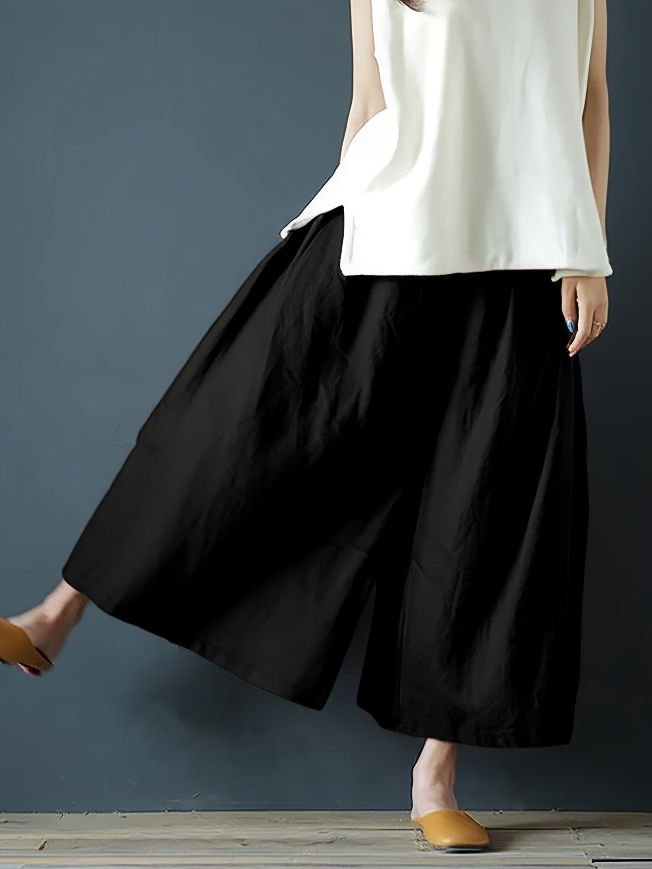 Pantaloni wide leg