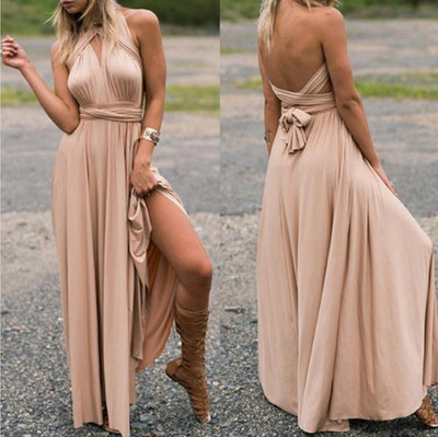 Abito lungo sexy boho