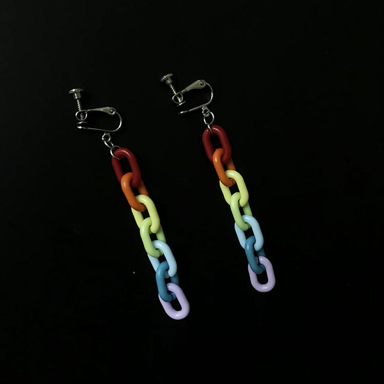 Orecchini vintage arcobaleno