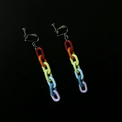 Orecchini vintage arcobaleno