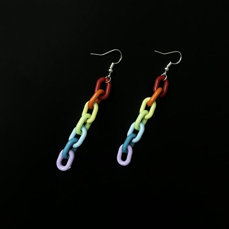 Orecchini vintage arcobaleno