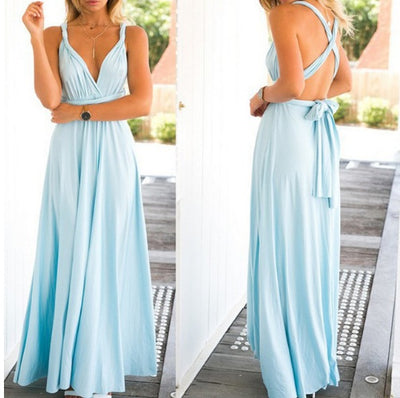 Abito lungo sexy boho