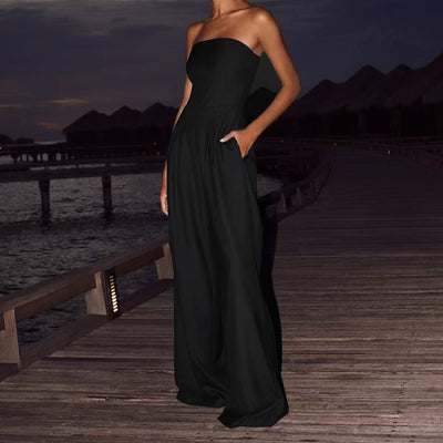 Tuta larga wide leg
