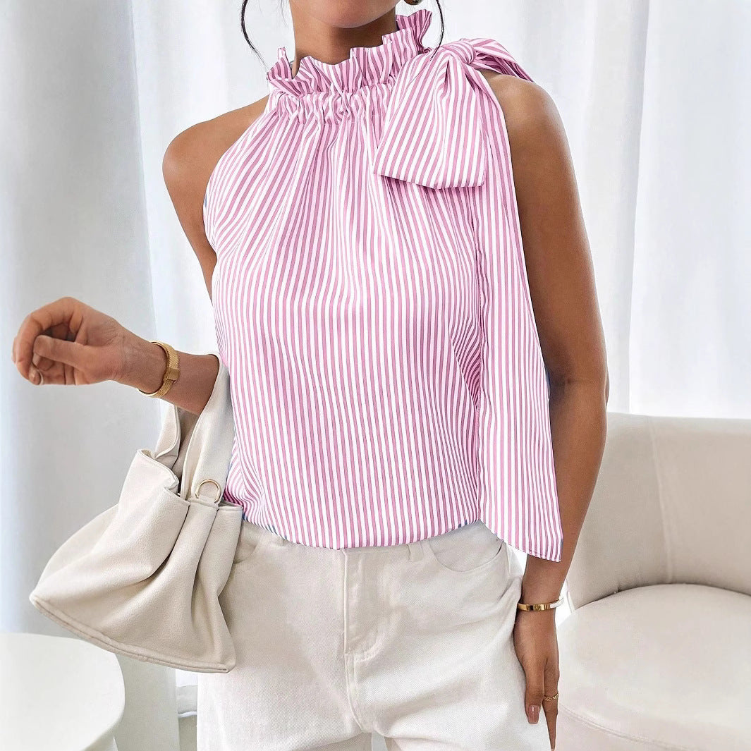Top casual a righe