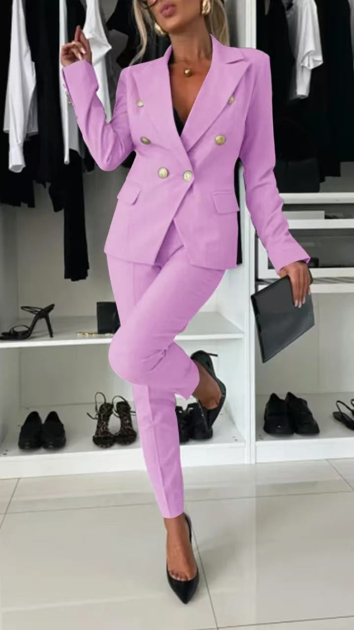Completo cordinato con giacca e pantaloni elegante