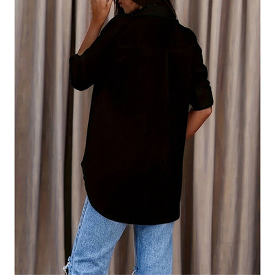 Camicia maniche lunghe tinta unita
