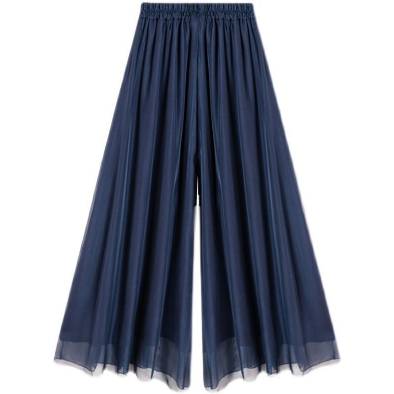 Gonna pantalone wide leg in chiffon