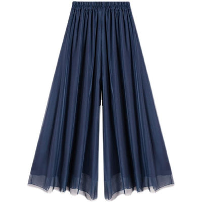 Gonna pantalone wide leg in chiffon