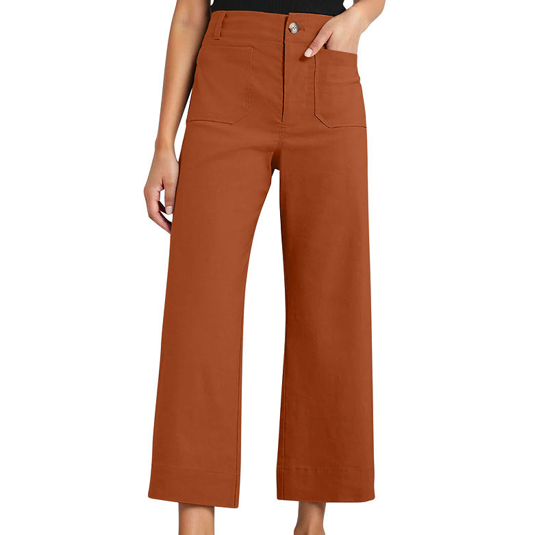 Pantaloni larghi casual snellenti