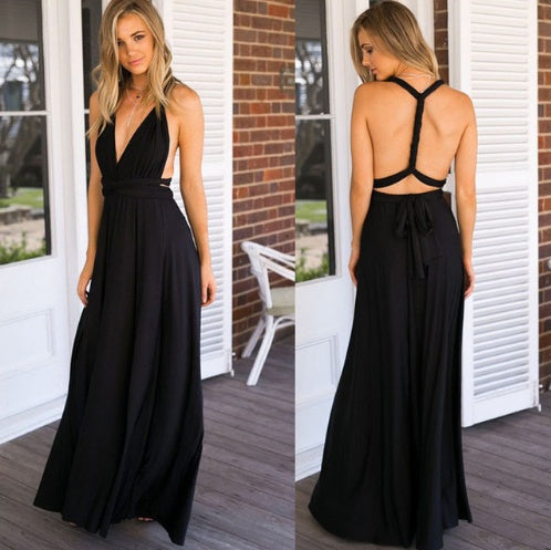 Abito lungo sexy boho