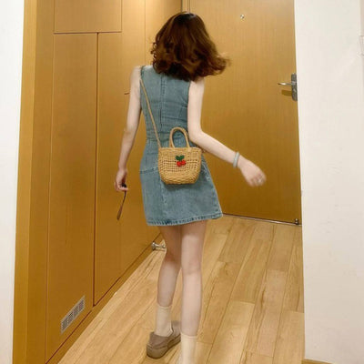 Abito in denim stile francese