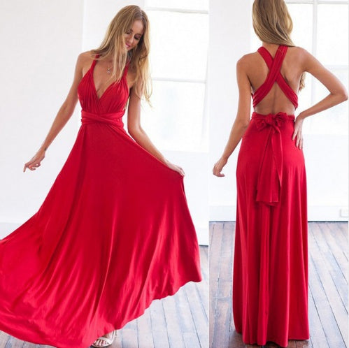 Abito lungo sexy boho