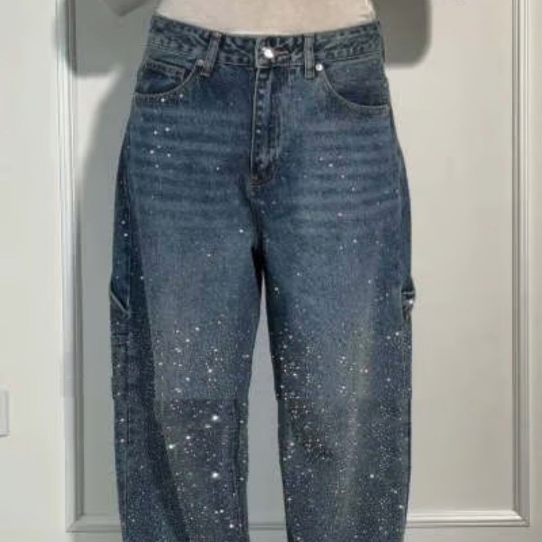 Jeans dritti larghi