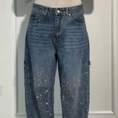 Jeans dritti larghi