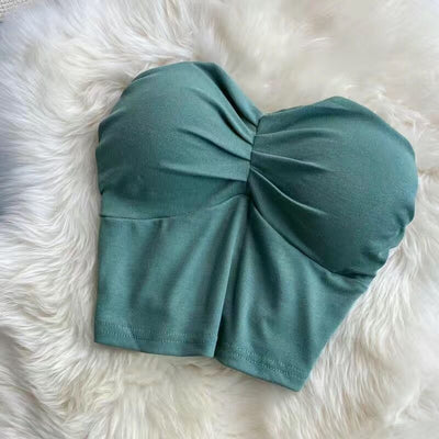 Top con scollo a cuore