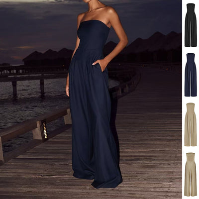 Tuta larga wide leg