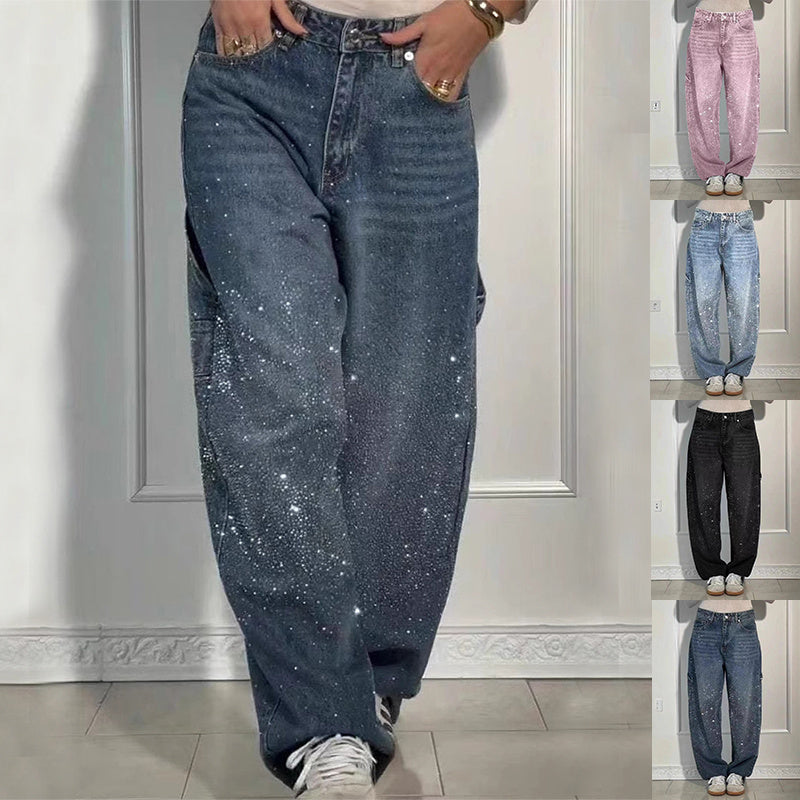 Jeans dritti larghi