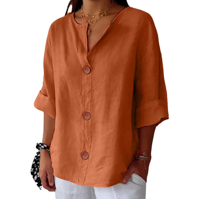 T-shirt ampia con scollo a V