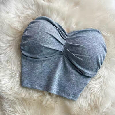 Top con scollo a cuore