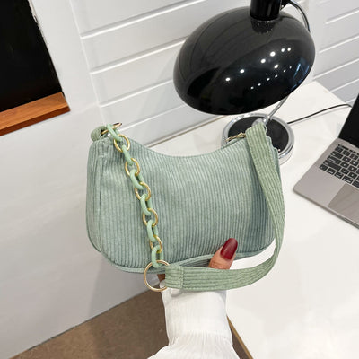 Borsa a spalla in tessuto