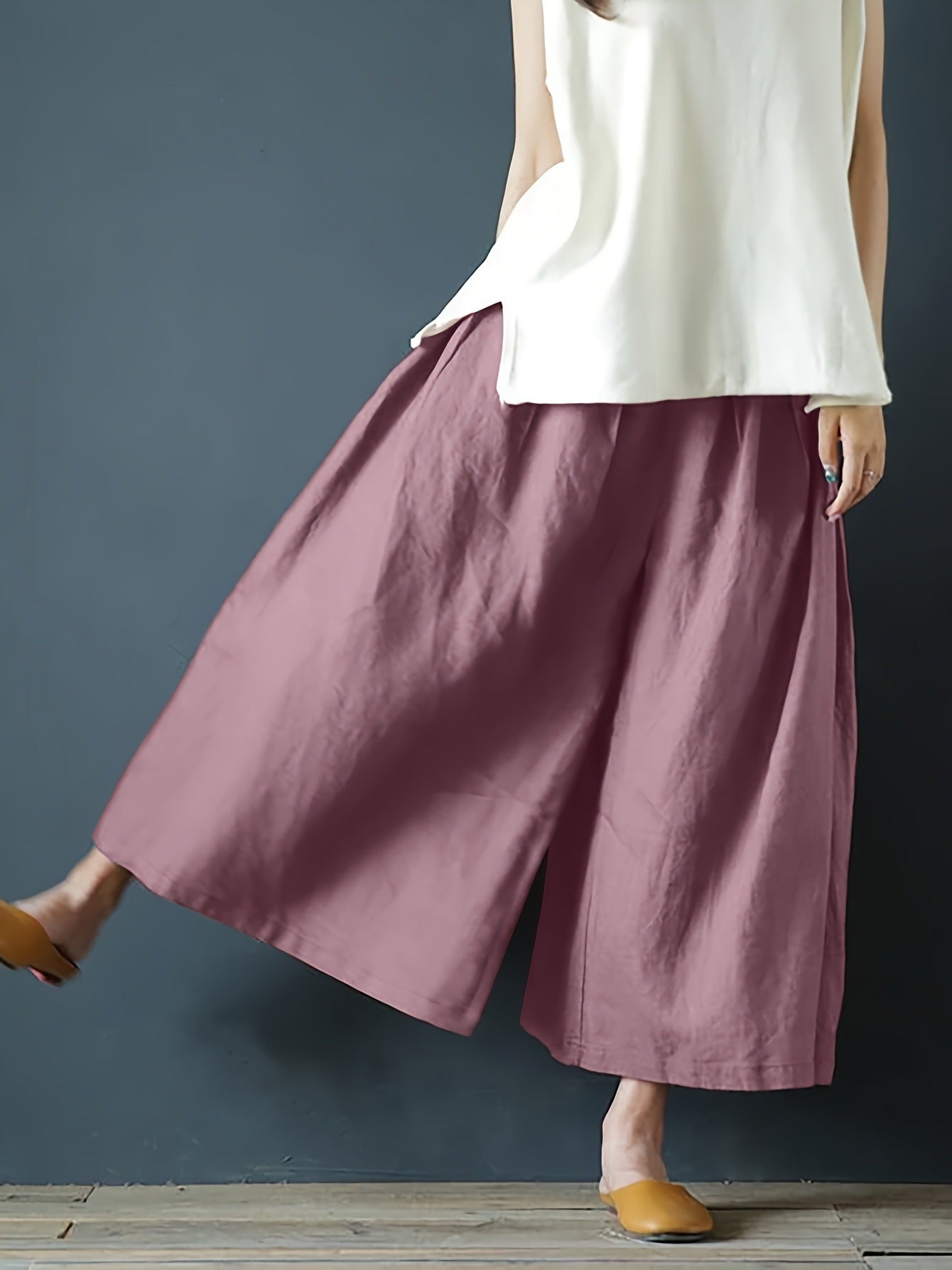 Pantaloni wide leg