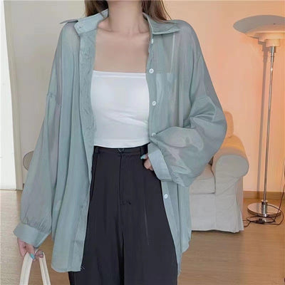 Camicia trasparente