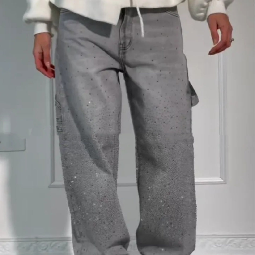 Jeans dritti larghi