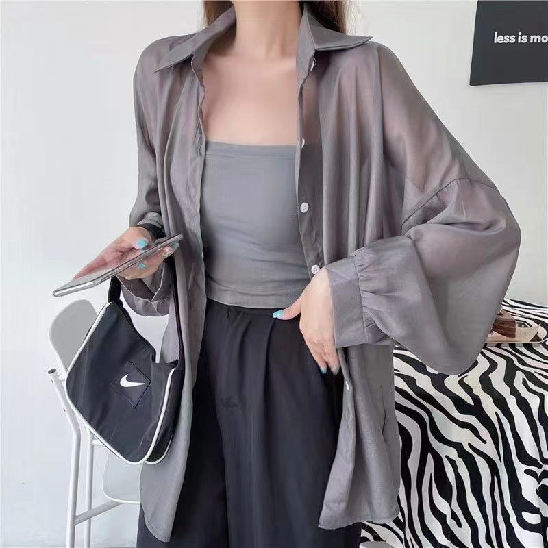Camicia trasparente