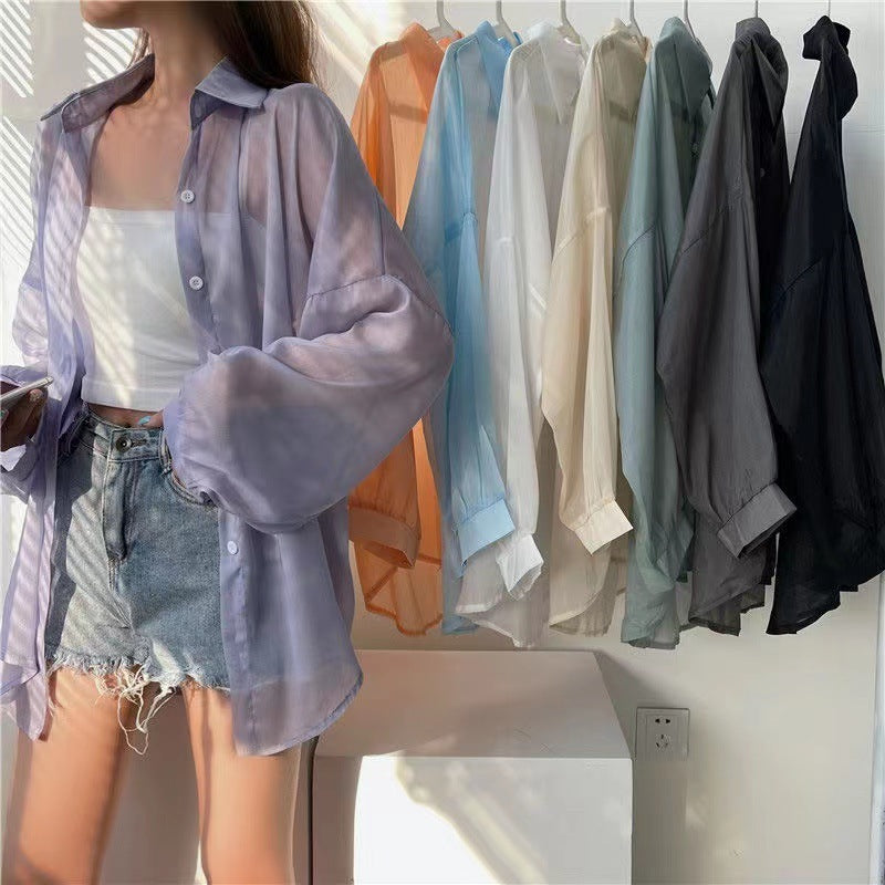 Camicia trasparente