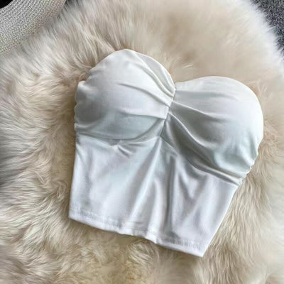 Top con scollo a cuore