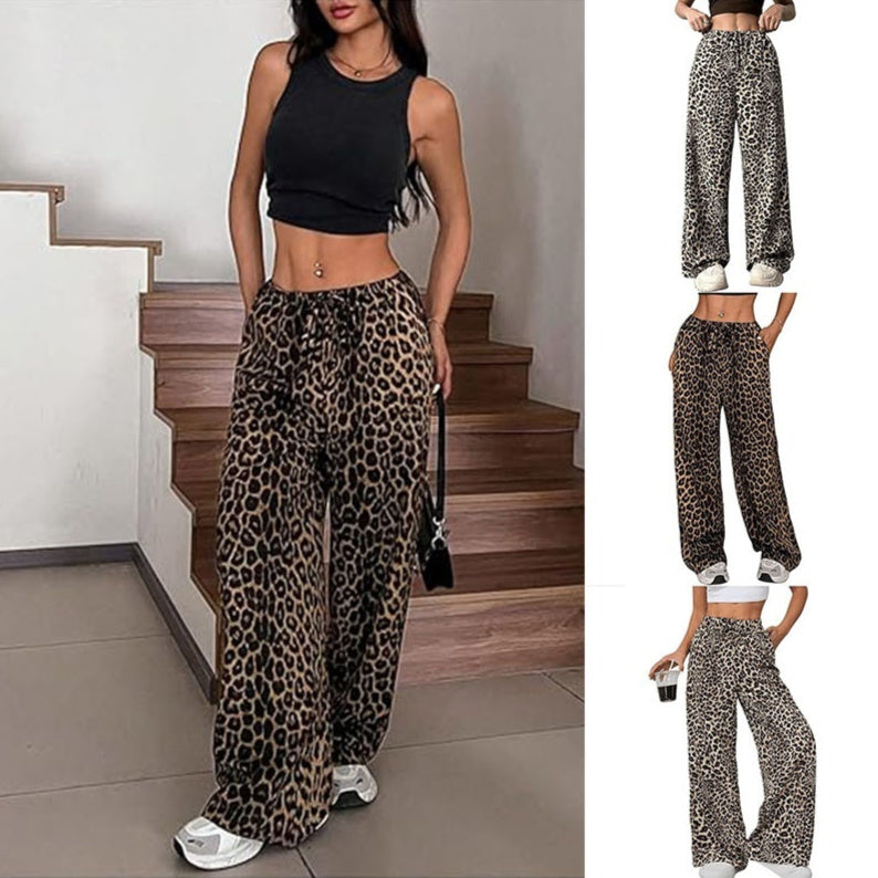 Pantaloni comodi leopardati