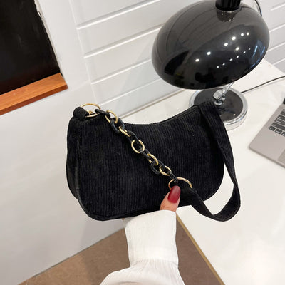 Borsa a spalla in tessuto