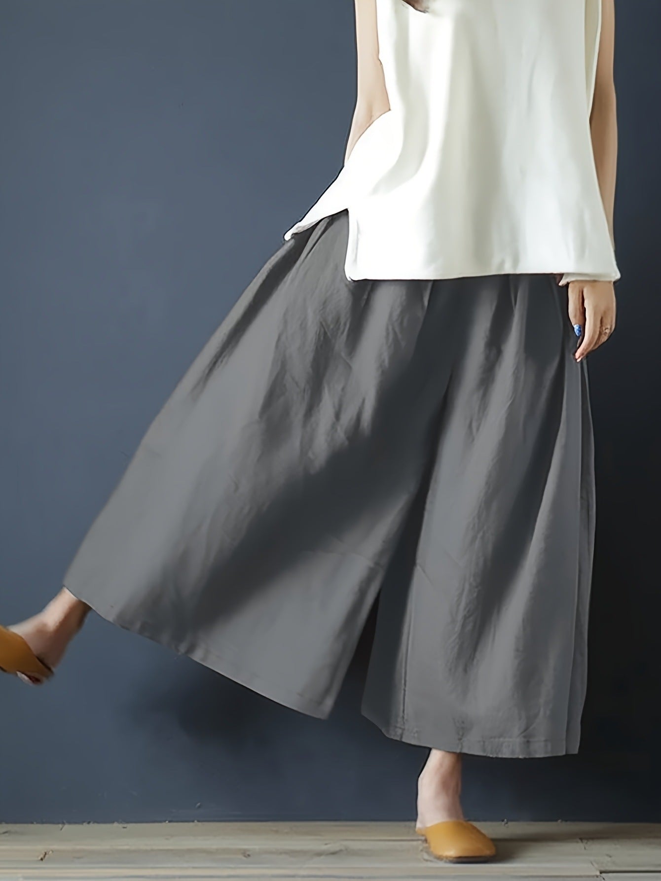 Pantaloni wide leg