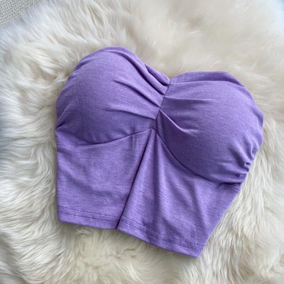 Top con scollo a cuore