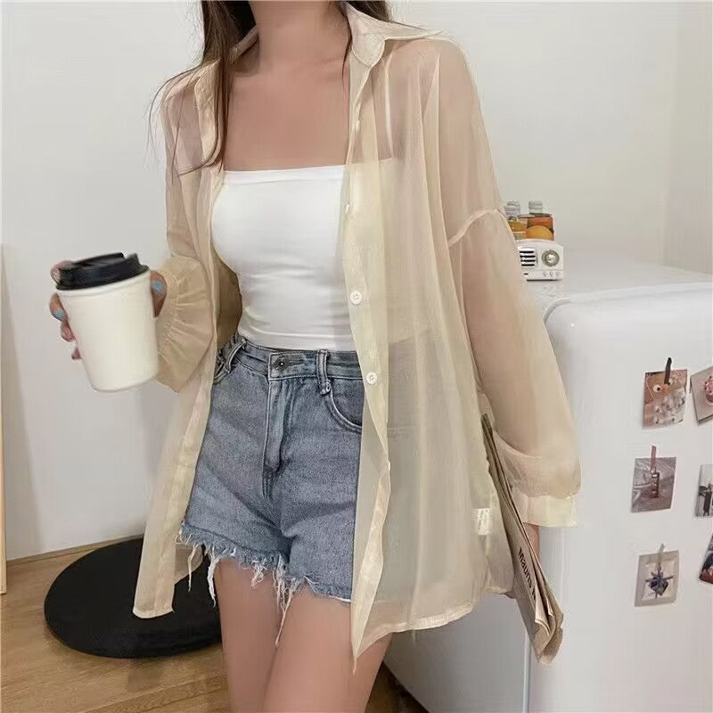 Camicia trasparente