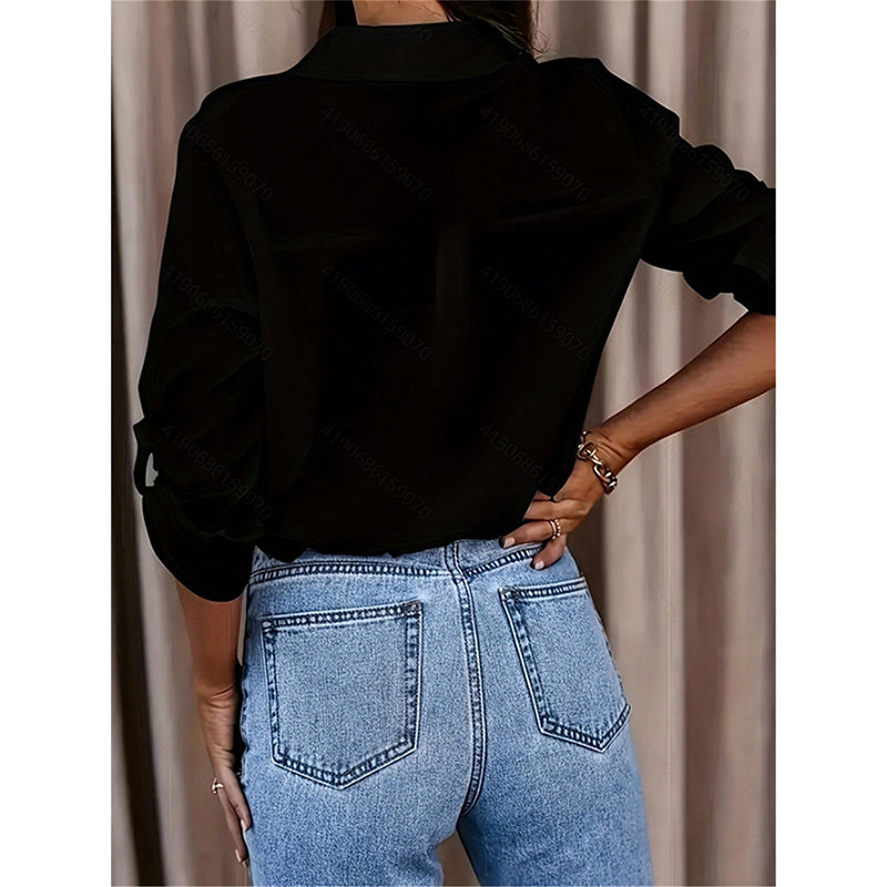 Camicia maniche lunghe tinta unita