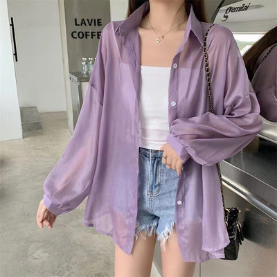 Camicia trasparente