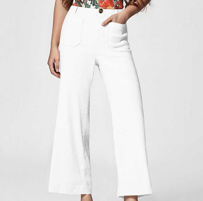 Pantaloni larghi casual snellenti